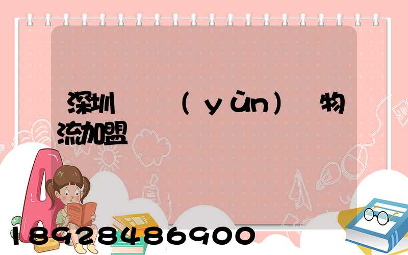 深圳國際運(yùn)輸物流加盟