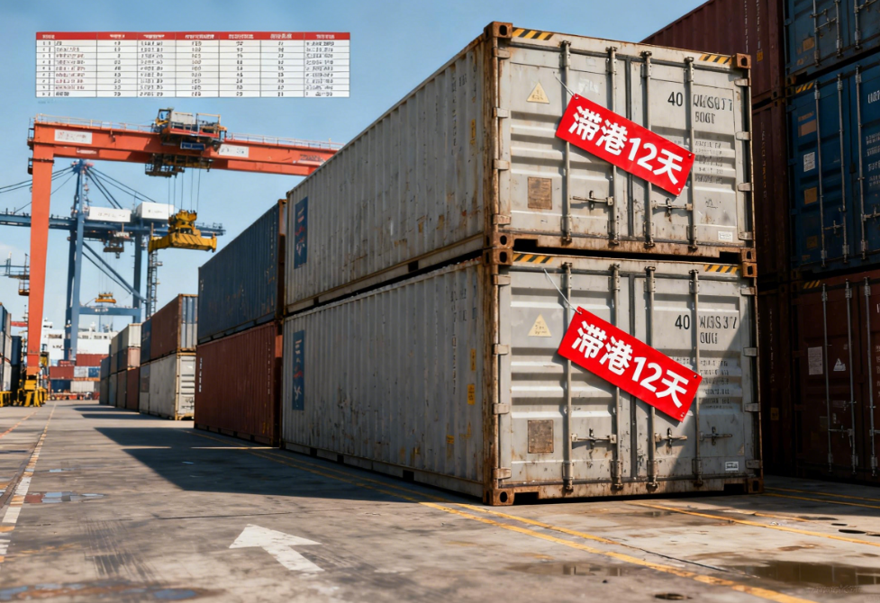 40HQ 集裝箱滯港 12 天！深圳英誠物流巧解滯港費危機，避免貨物被拍賣